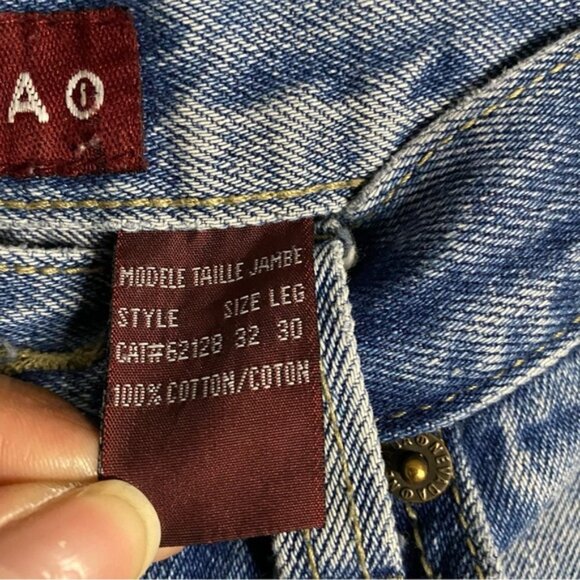 Nevada Men's Classic Medium Indigo Distressed Straight Leg Denim Jeans - Picture 5 of 8